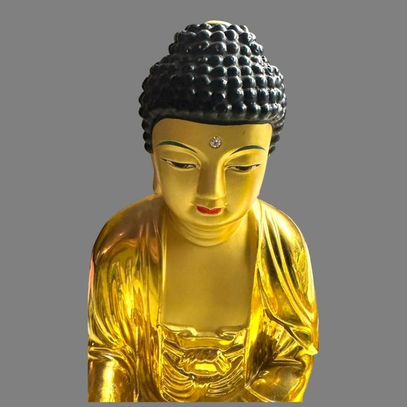 BEAUTIFUL IRON CAST BUDDHA - Picture 3 of 15